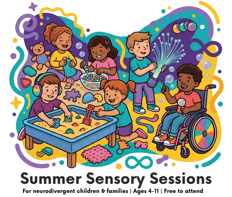 Children enjoying a calm sensory play session