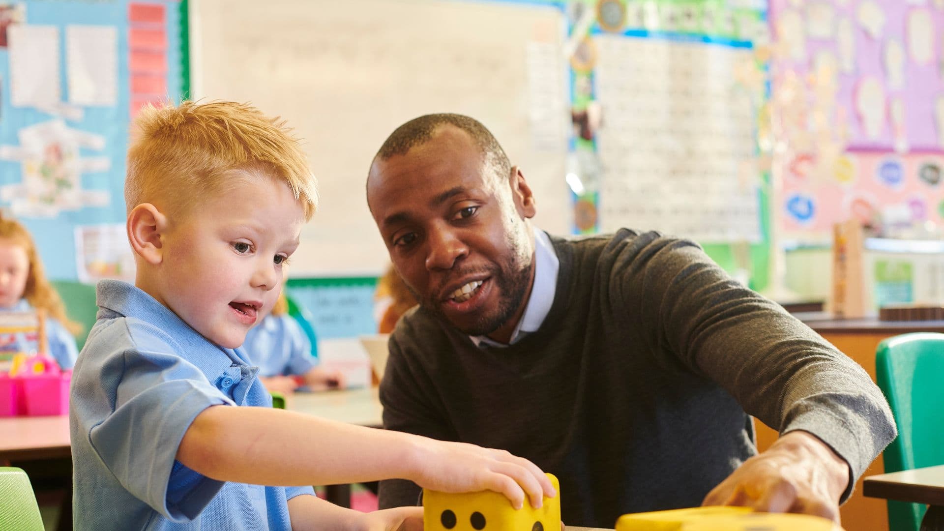 Primary school children engaged in learning activities at Noa's Place Halifax