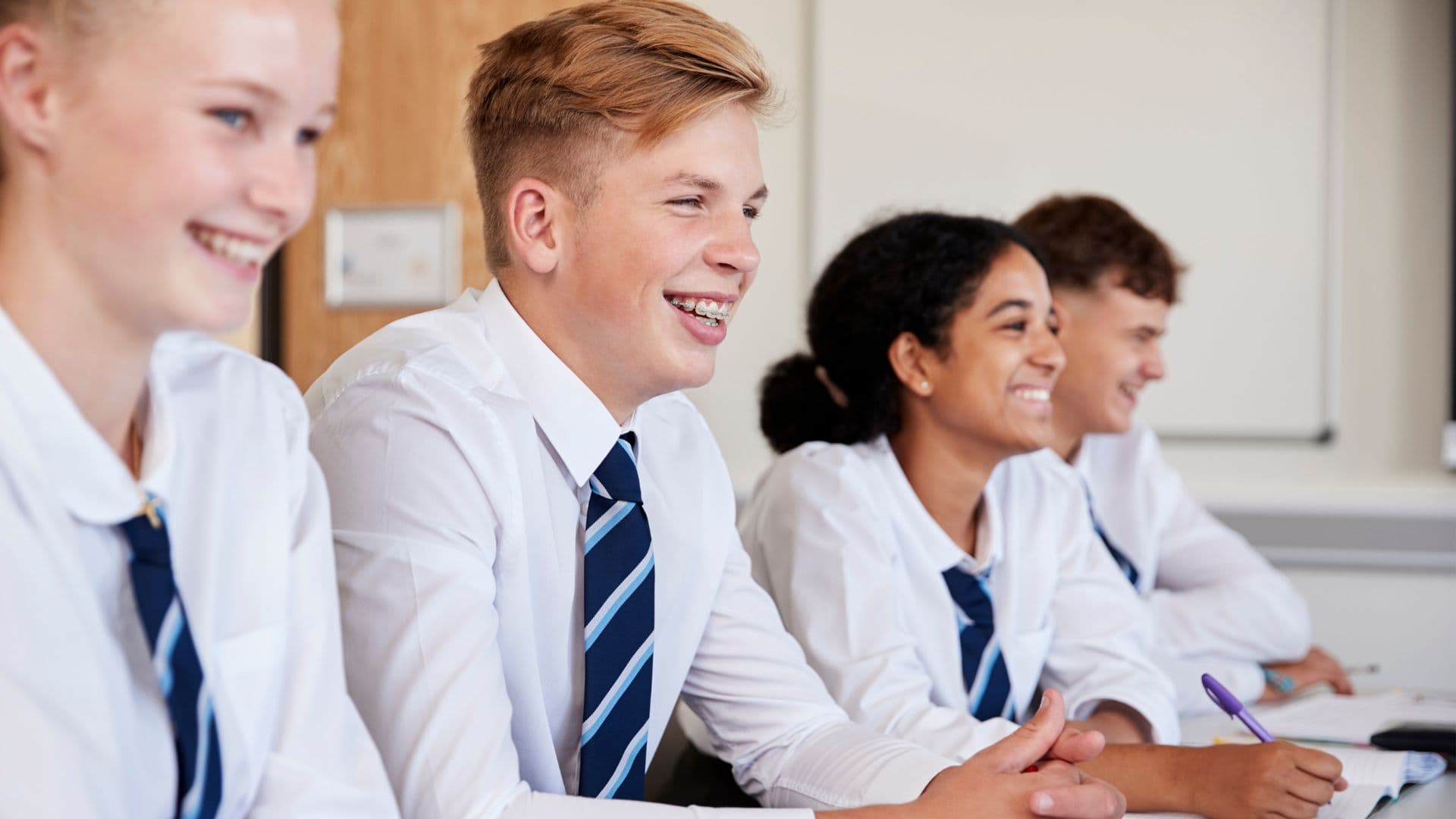 Secondary school teenagers participating in interactive activities at Noa's Place Halifax