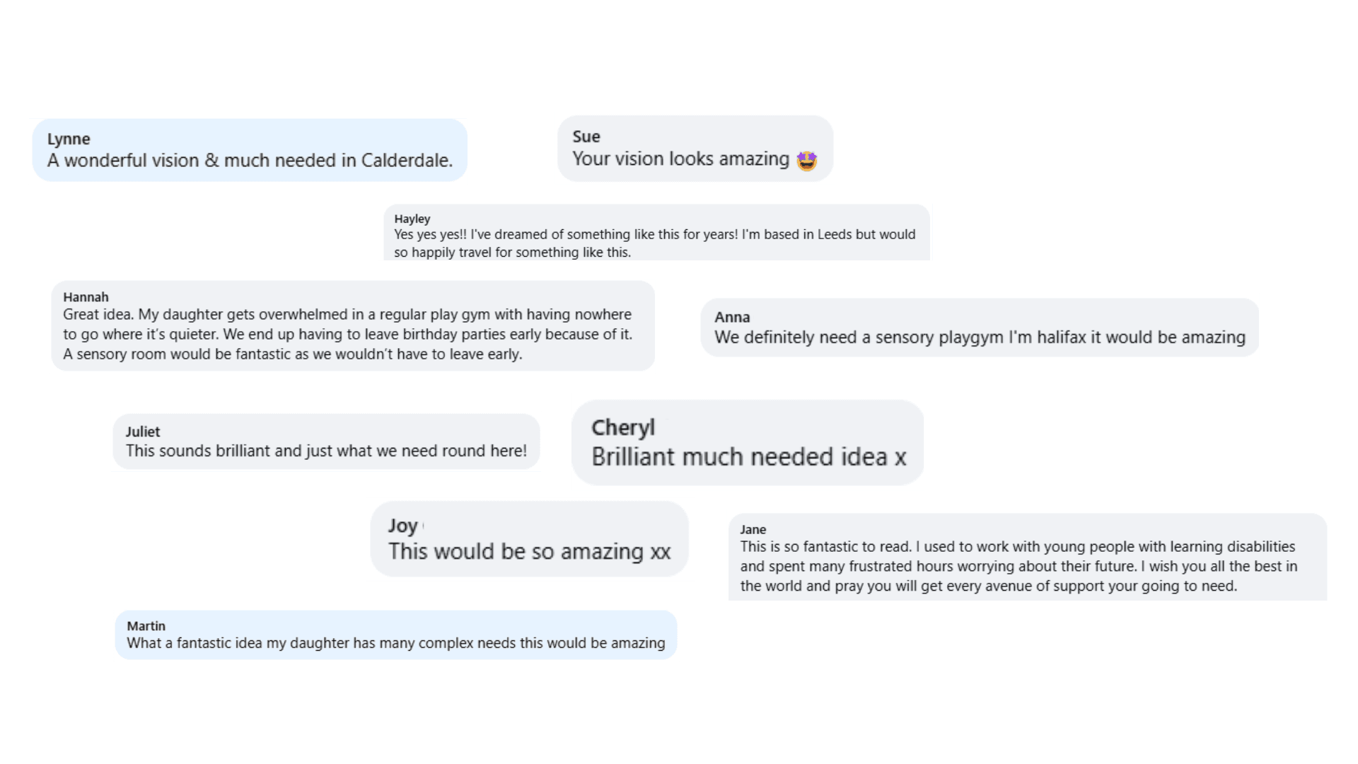 Testimonials from families supported by Noa's Place